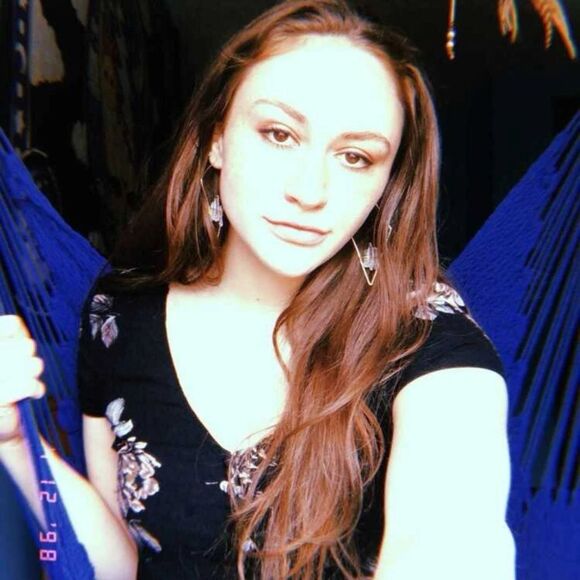 Crystal Quartz Stone Gold Geometric Triangle Hoop Statement Earrings - Picture 8 of 14